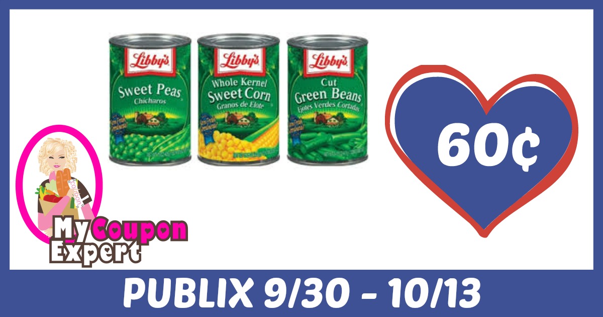 *UPDATED* Libby’s Vegetables Only 35¢ each after sale and coupons!