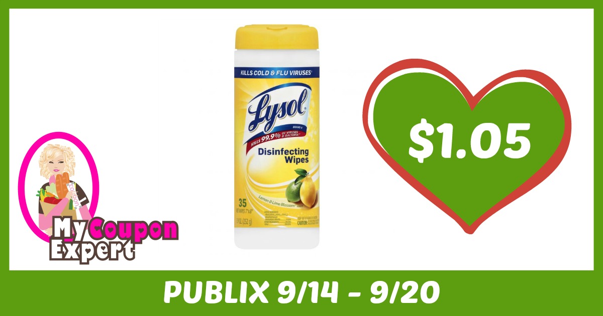 Lysol Disinfecting Wipes Only $1.25 each after sale and coupons