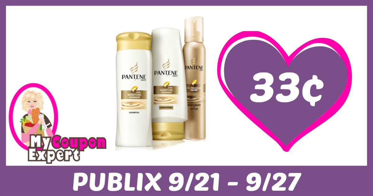 Pantene Products Only 33¢ each after sale and coupons