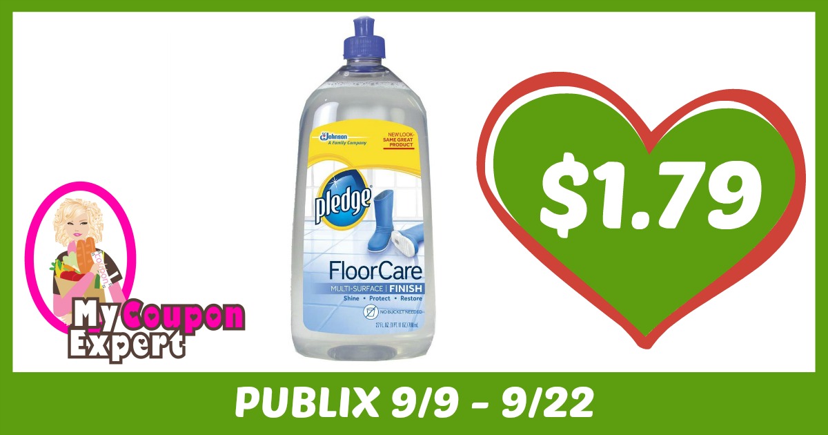 Pledge Products Only $1.79 each after sale and coupons