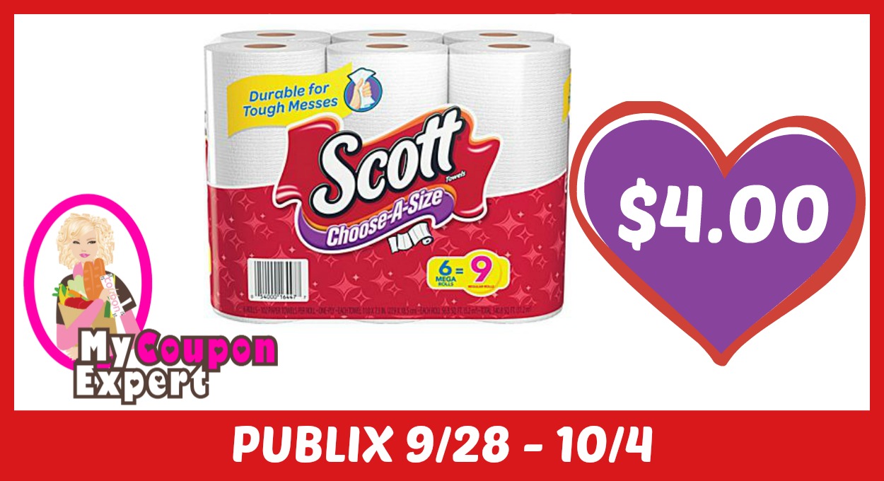 Scott Paper Towels Only $4.00 each after sale and coupons