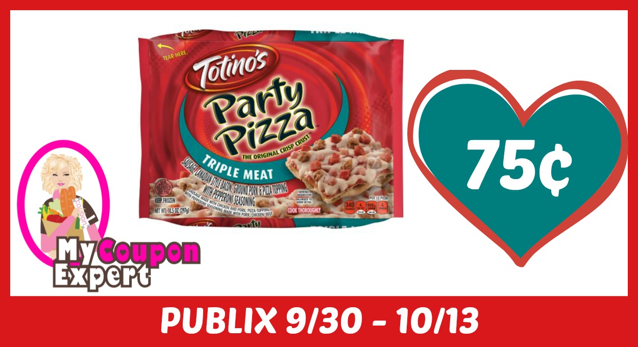 Totino’s Party Pizza Only 75¢ each after sale and coupons