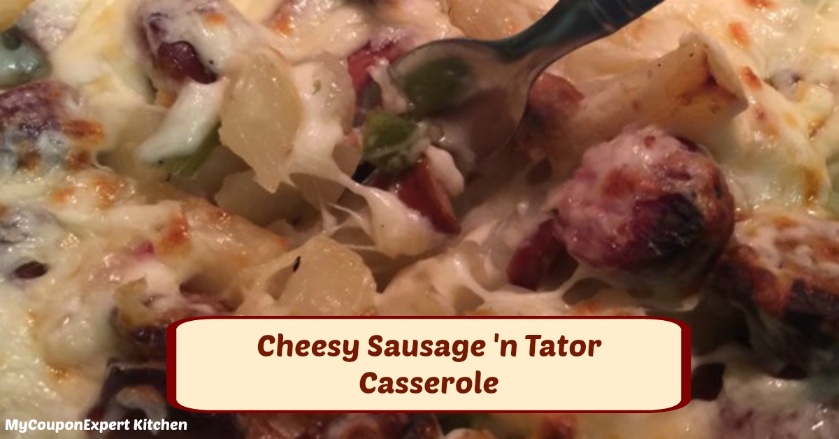 Cheesy Sausage & Tator Casserole!  Yummy!!