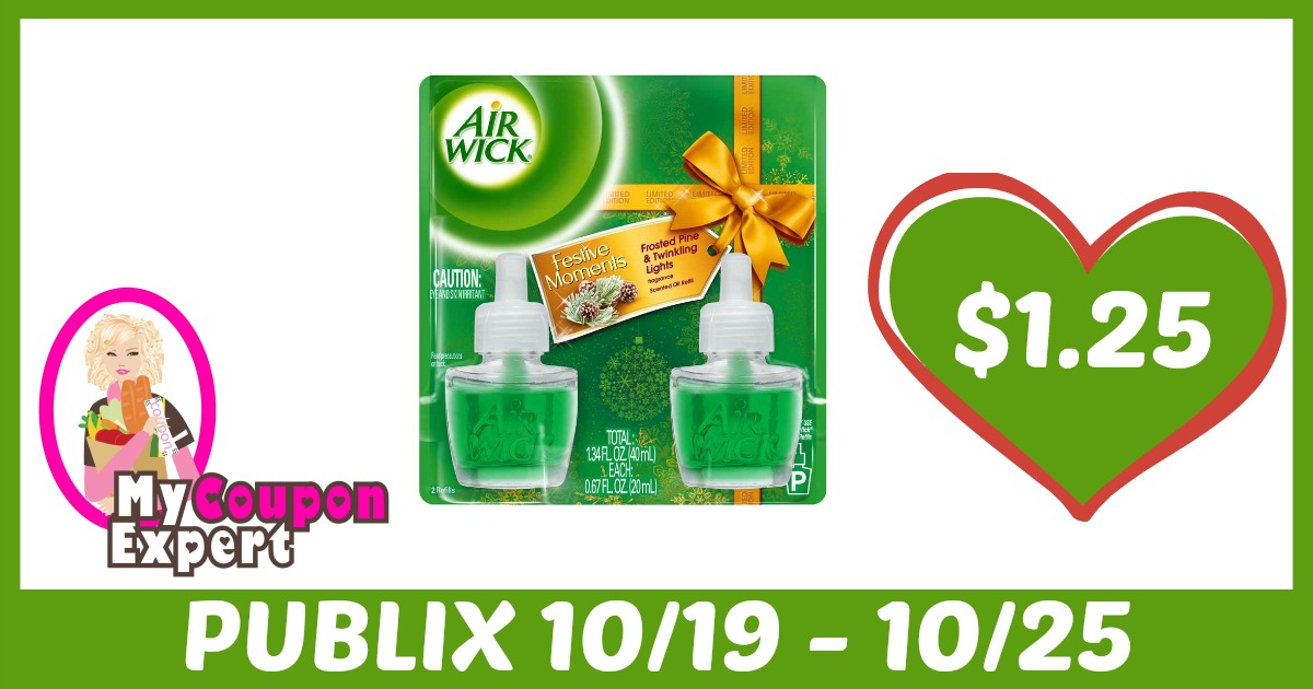 Air Wick Scented Oil Refills Only $1.25 each after sale and coupons