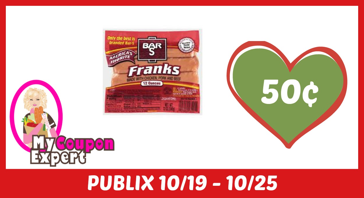 Bar-S Franks Only 50¢ each after sale and coupons