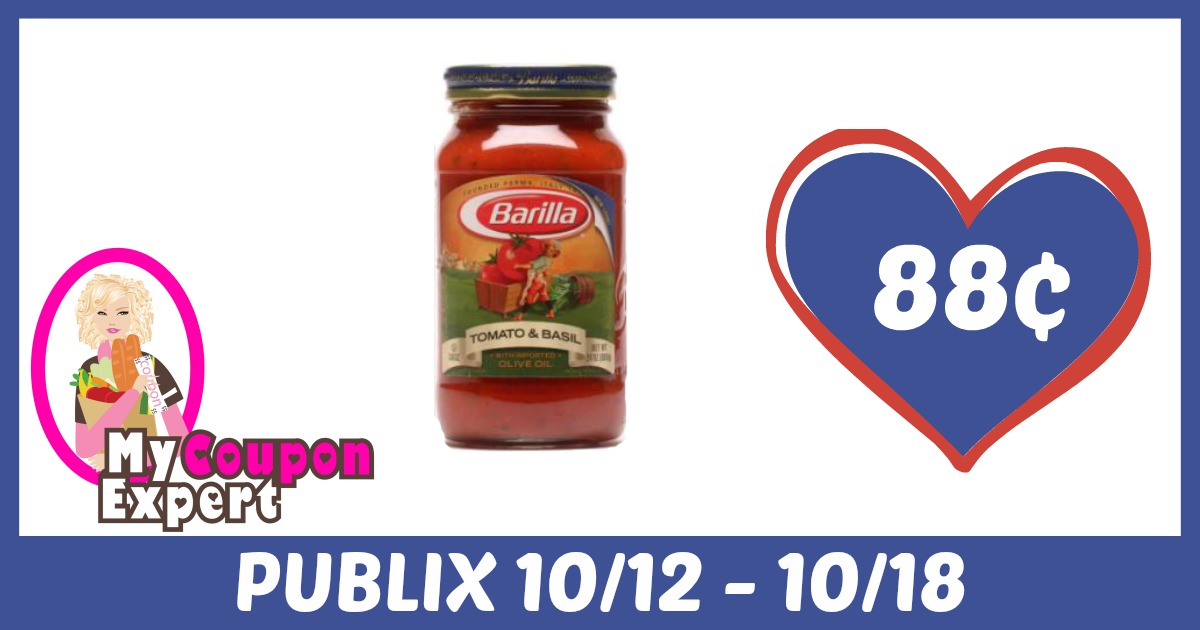 Barilla Pasta Sauces Only 88¢ each after sale and coupons