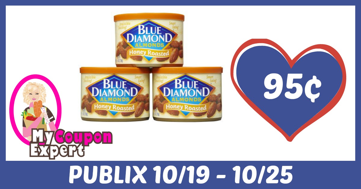 Blue Diamond Almonds Only 95¢ each after sale and coupons