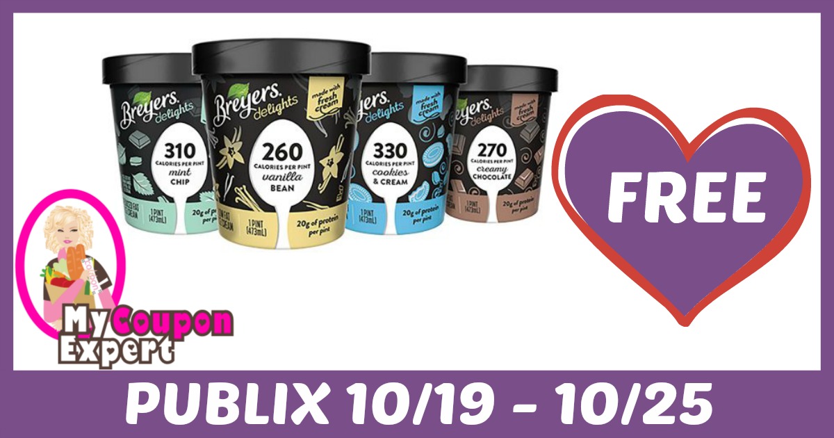 FREE Breyers Delight Ice Cream after sale and coupons
