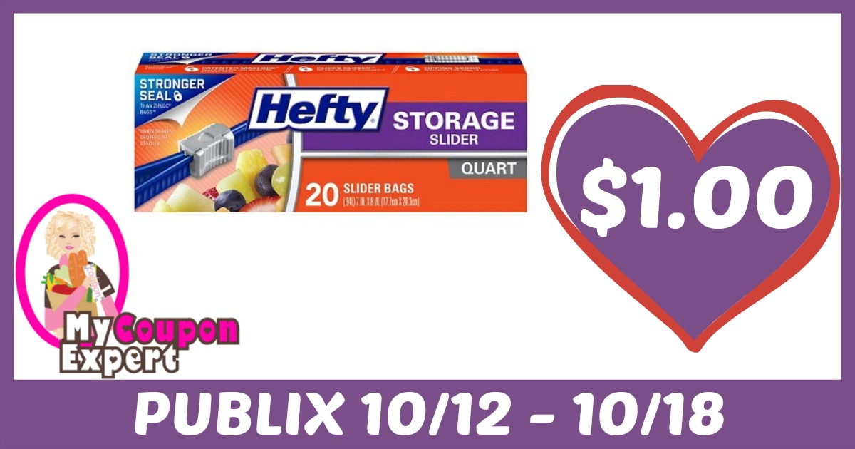 Hefty Slider Bags Only $1.00 each after sale and coupons