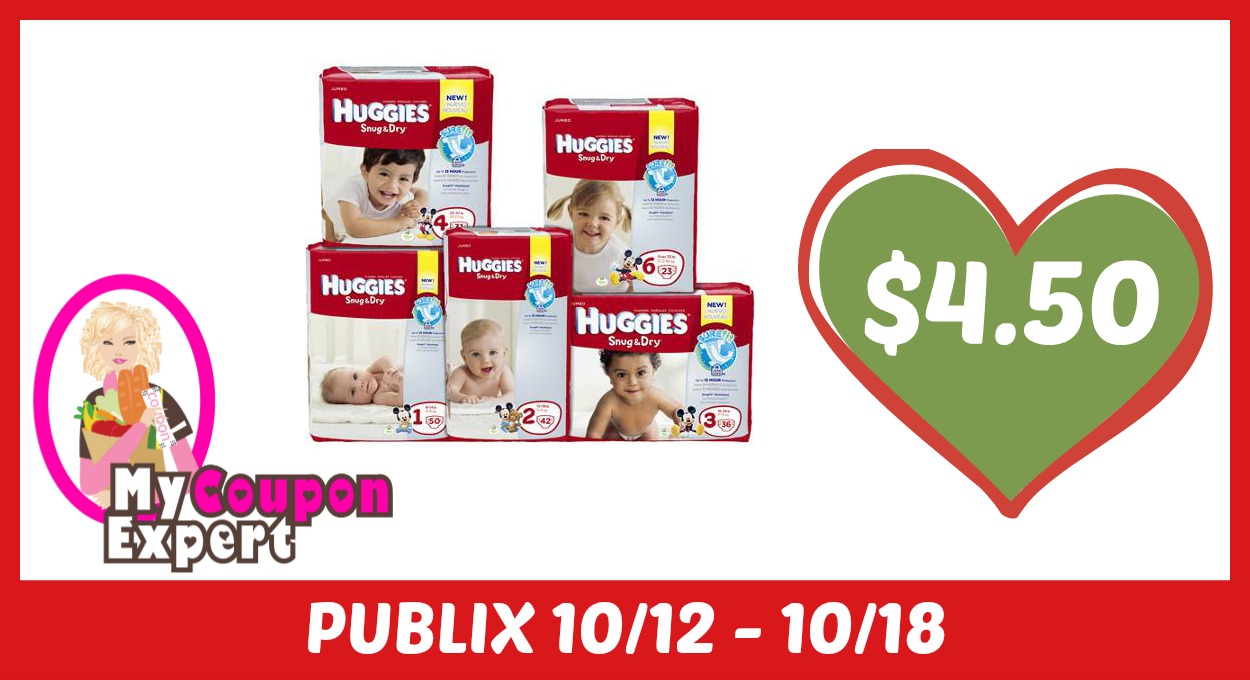 Huggies Diapers Only $4.50 each after sale and coupons