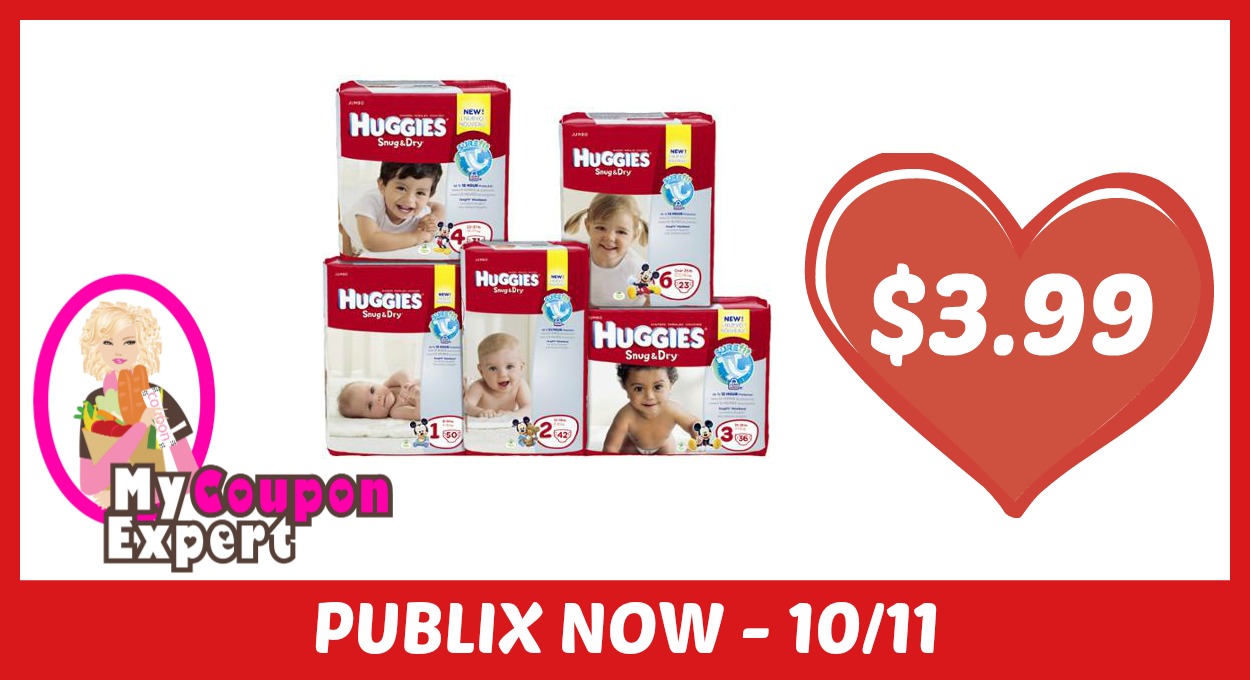 Huggies Diapers Only $3.99 each after sale and coupons