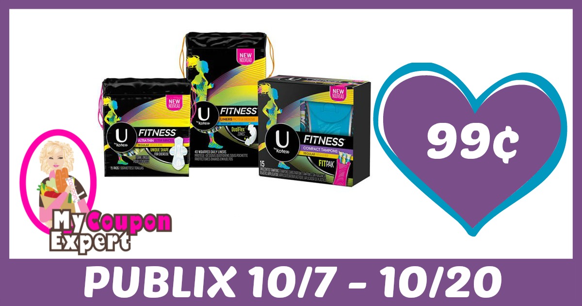 U by Kotex Products only 99¢ each after sale and coupons