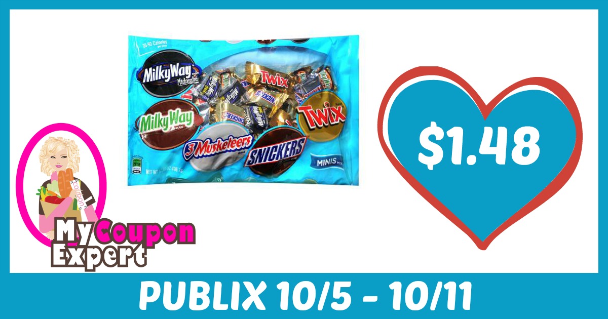 Mars Candy Only $1.48 each after sale and coupons