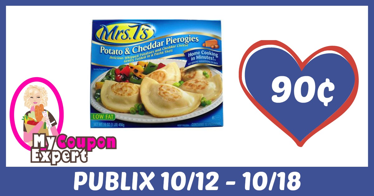 Mrs. T’s Pierogies Only 90¢ each after sale and coupons