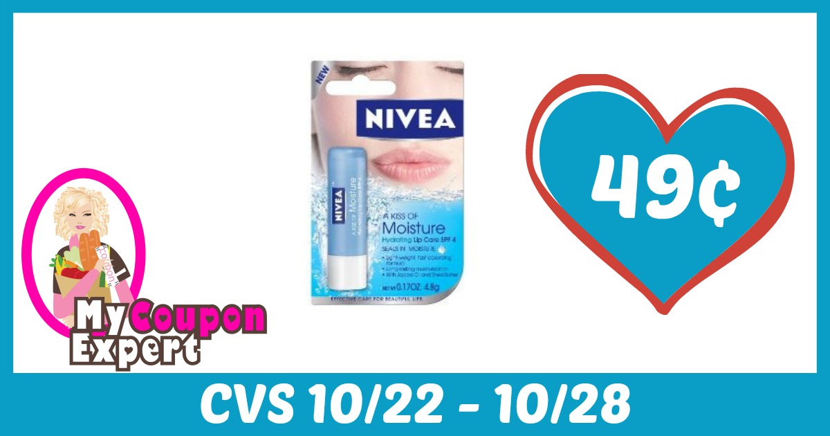 Nivea Lip Care Only 49¢ each after sale and coupons