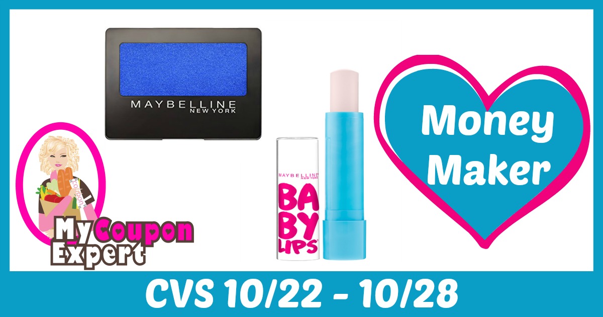 OVERAGE on Maybelline Cosmetics after sale and coupons