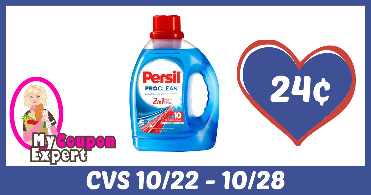 Persil Detergent Only 24¢ each after sale and coupons