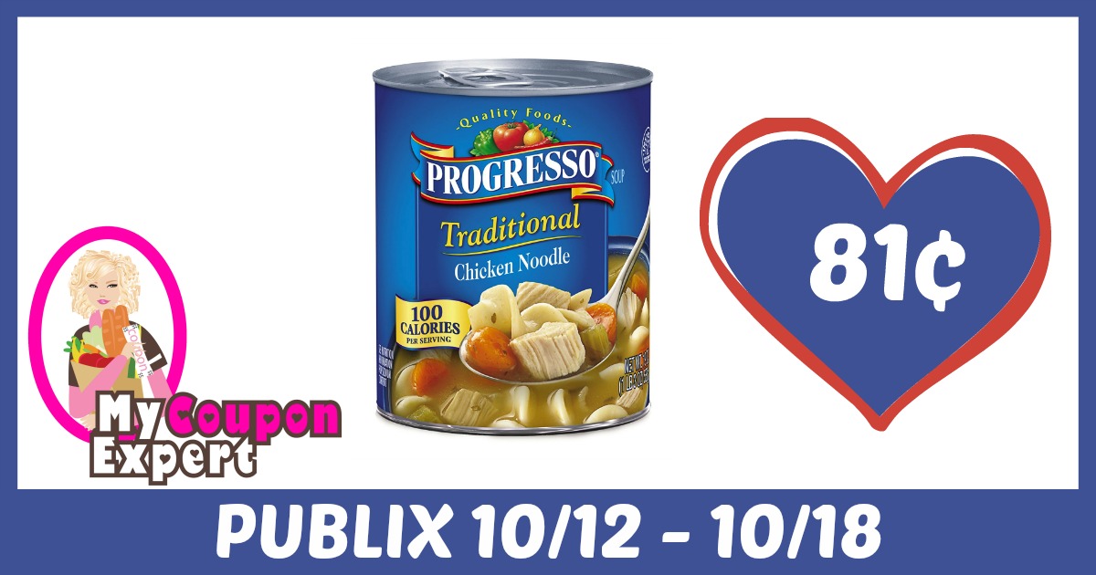Progresso Soup Only 81¢ each after sale and coupons