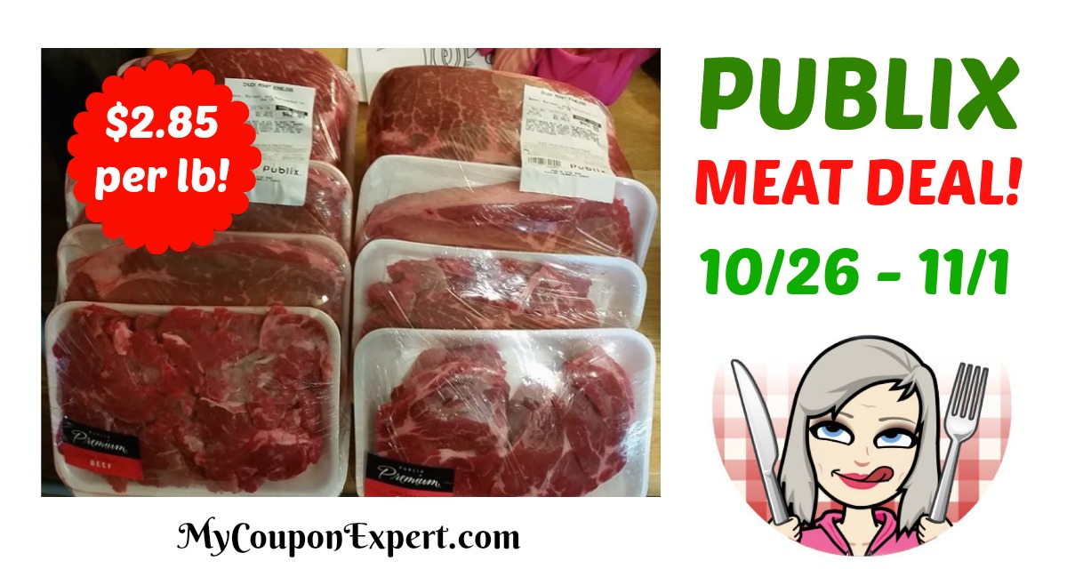 Publix HOT Meat Deal valid October 26th – November 1st!!  Get ready!