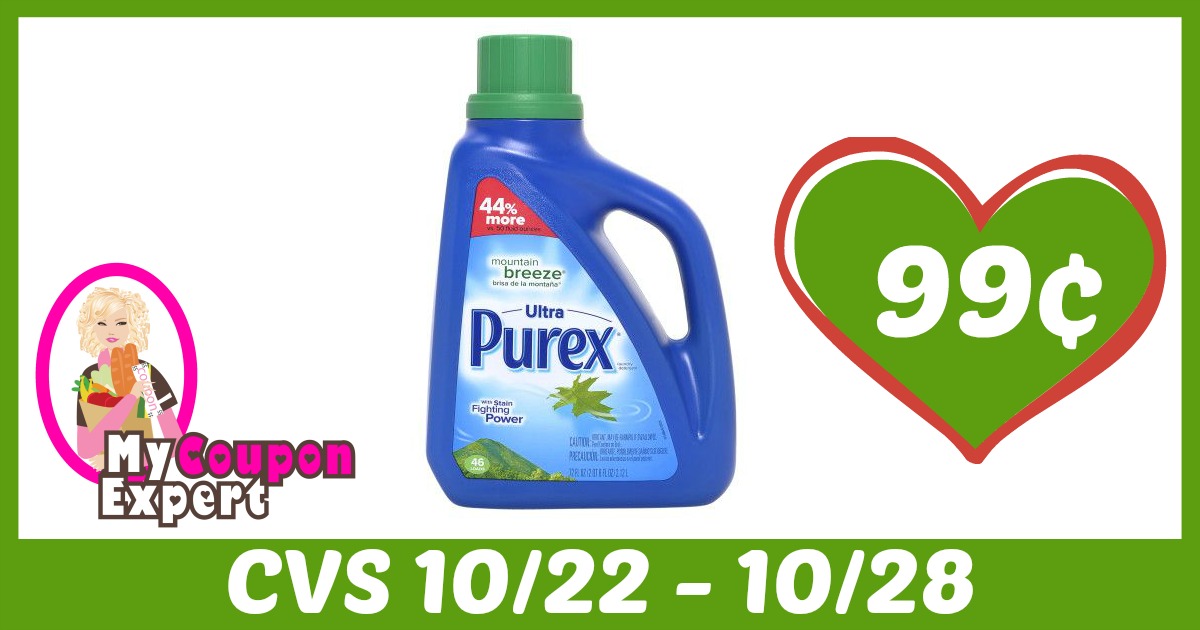 Purex Detergent Only 99¢ each after sale and coupons