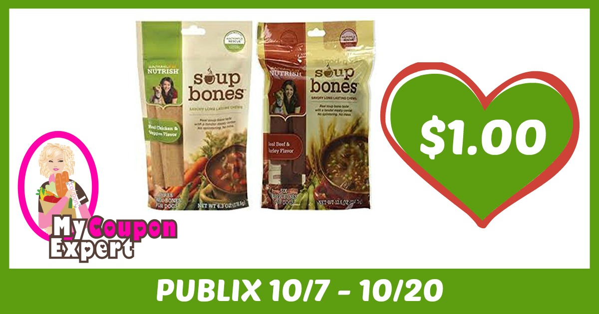 Rachael Ray Nutrish Soup Bones Only $1.00 after sale and coupons