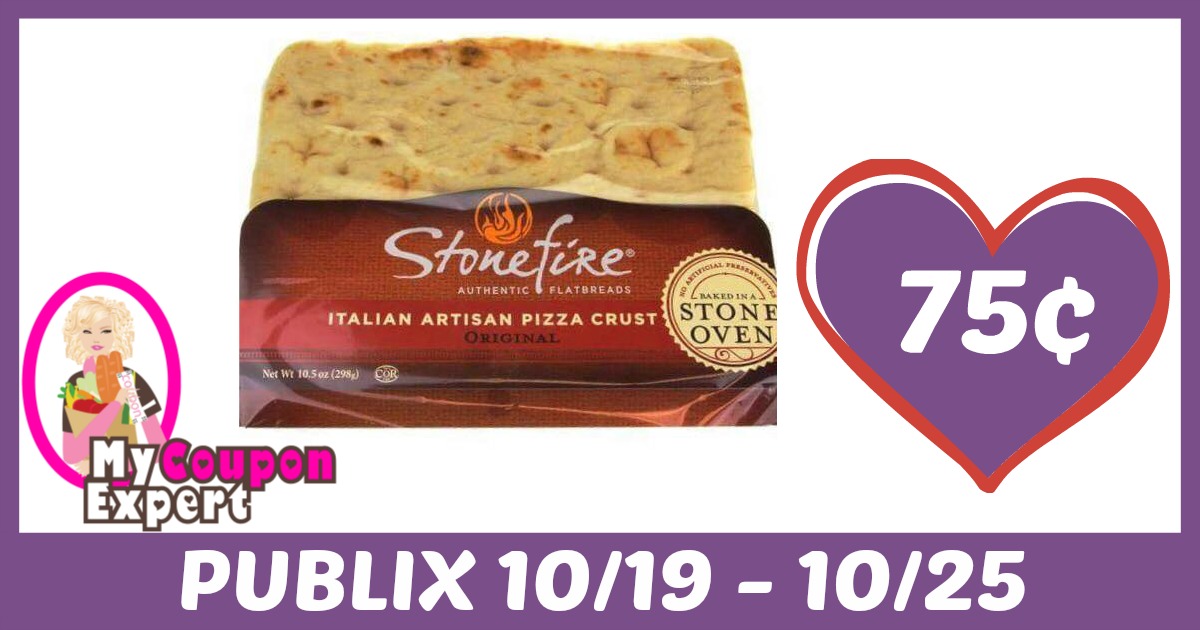 Stonefire Italian Artisan Pizza Crust Only 75¢ each after sale and coupons