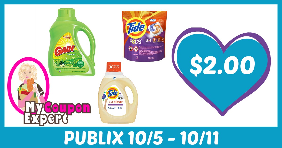 Gain & Tide Products Only $2.00 each after sale and coupons