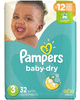 New Coupon!  Save  ONE Pampers Baby Dry Diapers (excludes trial/travel size) , $1.00