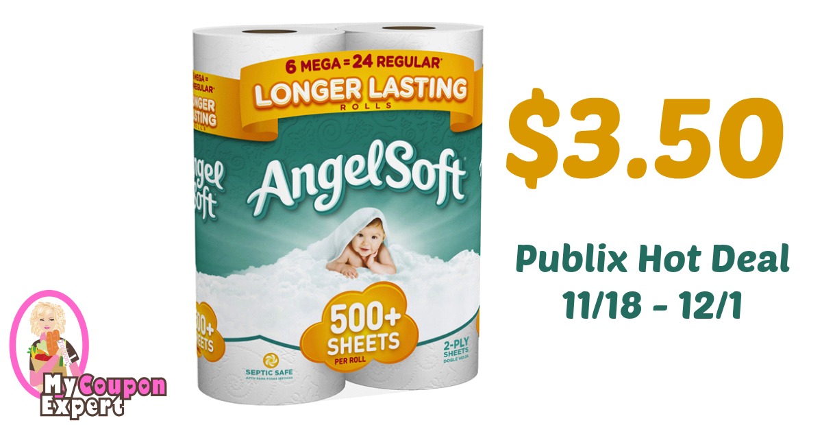 Angel Soft Bath Tissue Only $3.50 each after sale and coupons