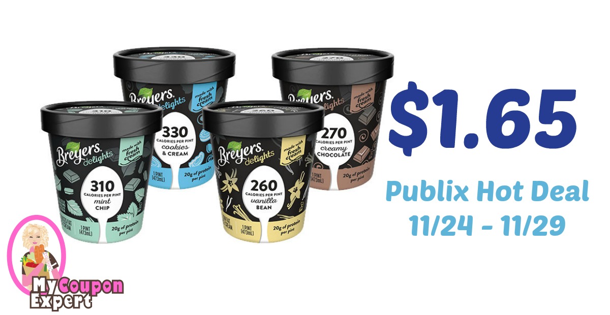 Breyers Delights Ice Cream Only $1.65 each after sale and coupons