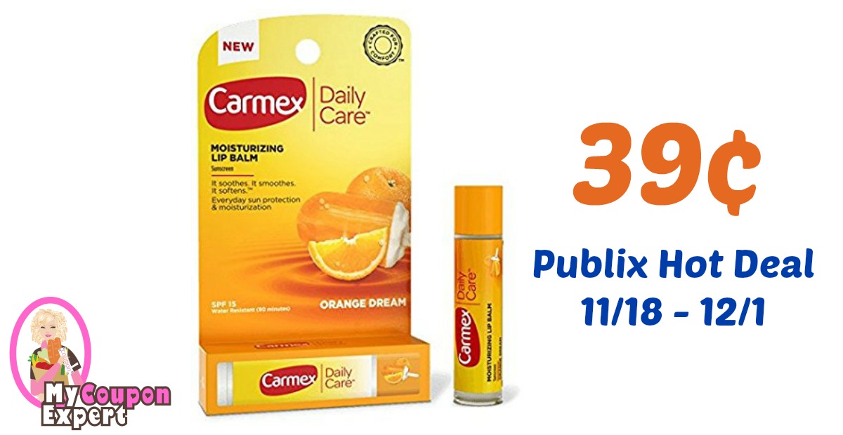 Carmex Lip Balm Only 39¢ each after sale and coupons