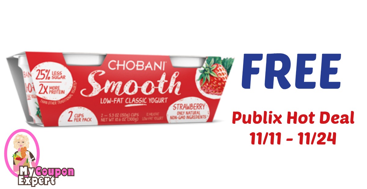 FREE Chobani Smooth Yogurt after sale and coupons