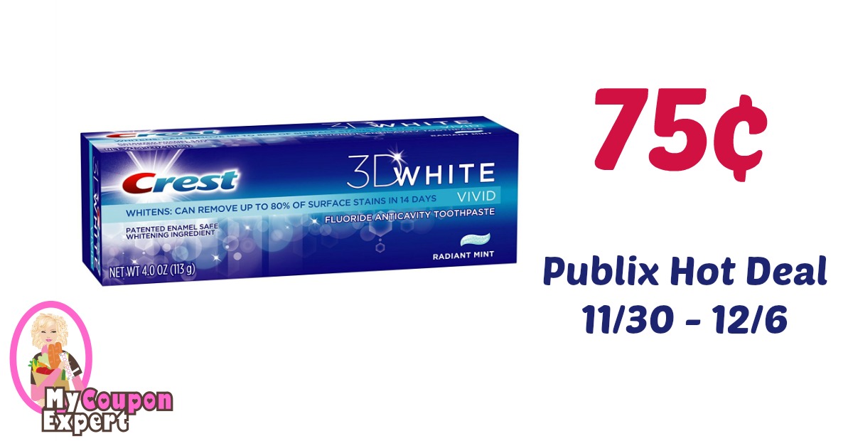 Crest Toothpaste Only 75¢ each after sale and coupons