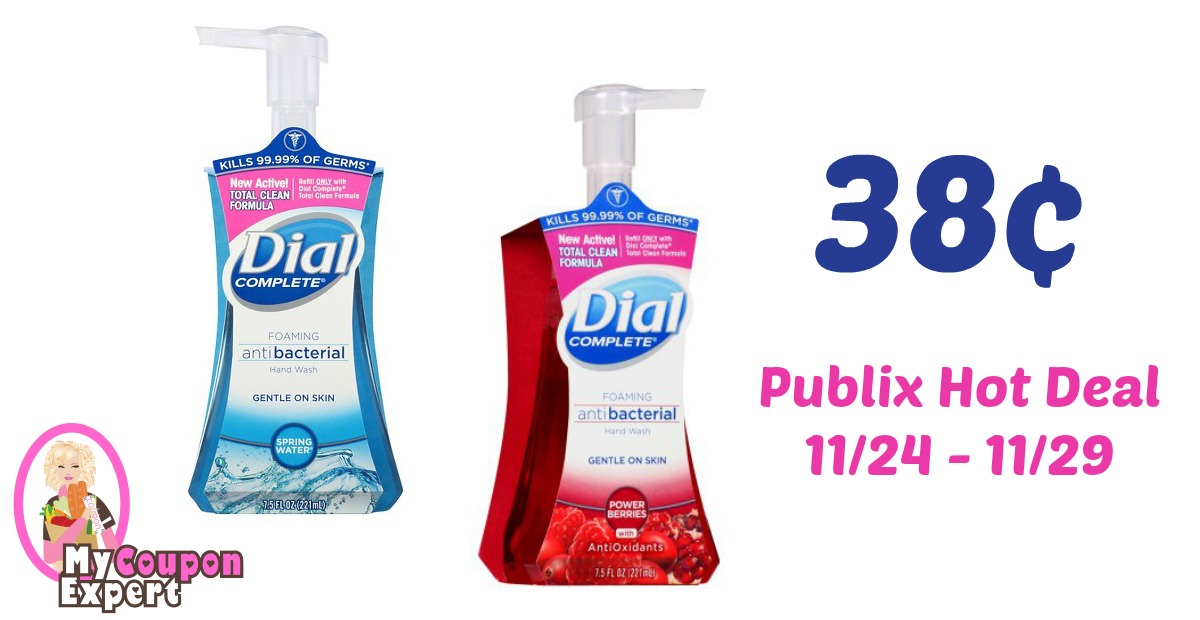 Dial Complete Foaming Hand Wash Only 38¢ each after sale and coupons