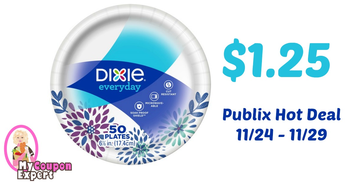 Dixie Plates Only 1.25 each after sale and coupons