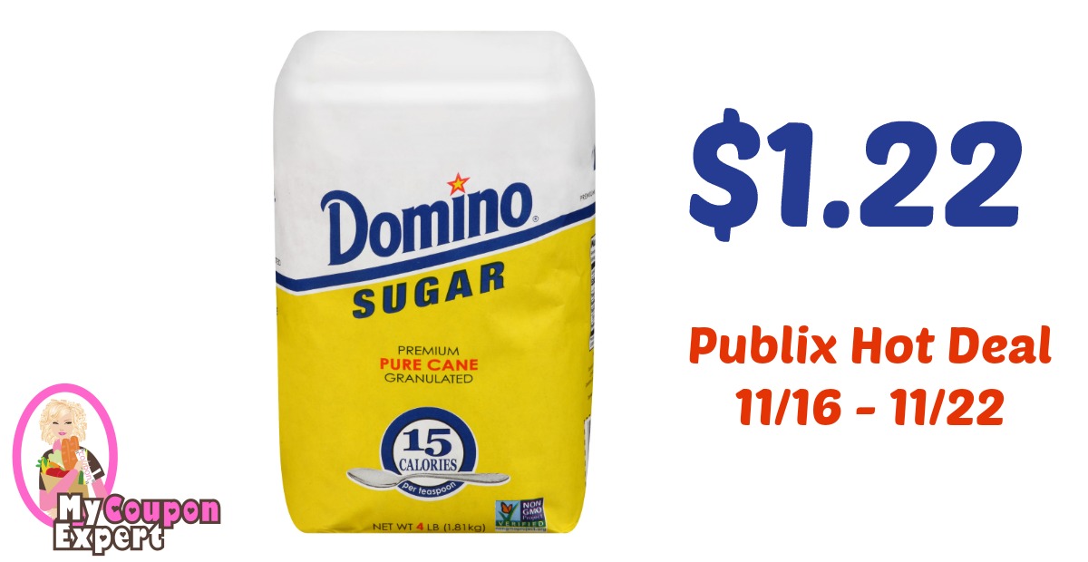 Domino Premium Pure Cane Sugar Only $1.22 each after sale and coupons
