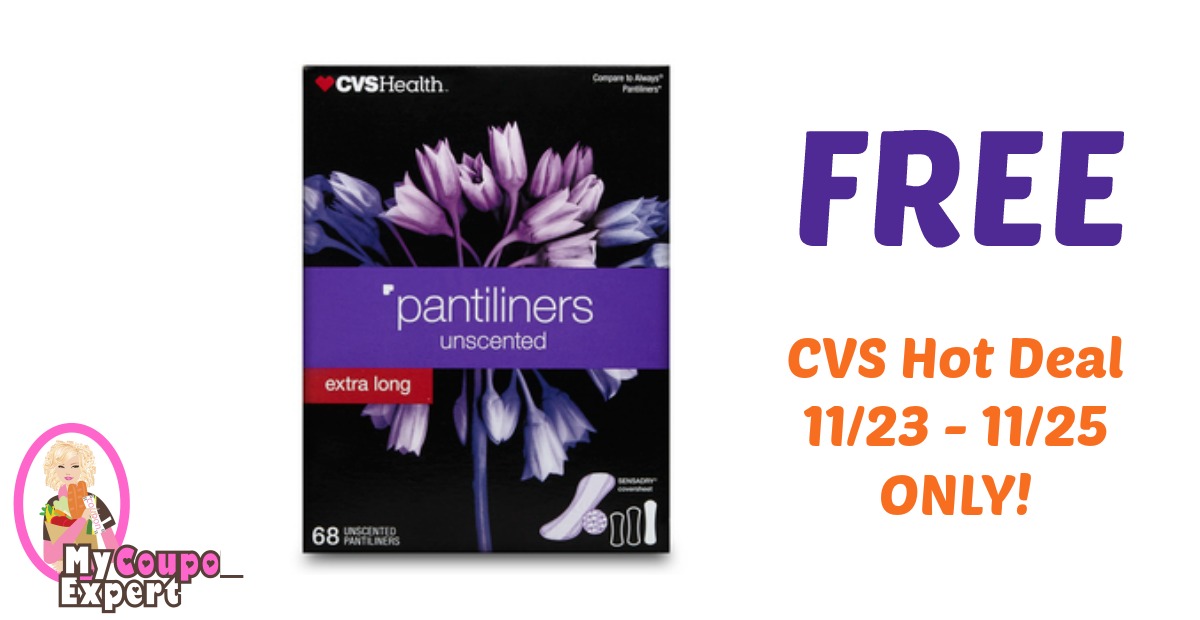 FREE CVS Health Pantiliners after sale