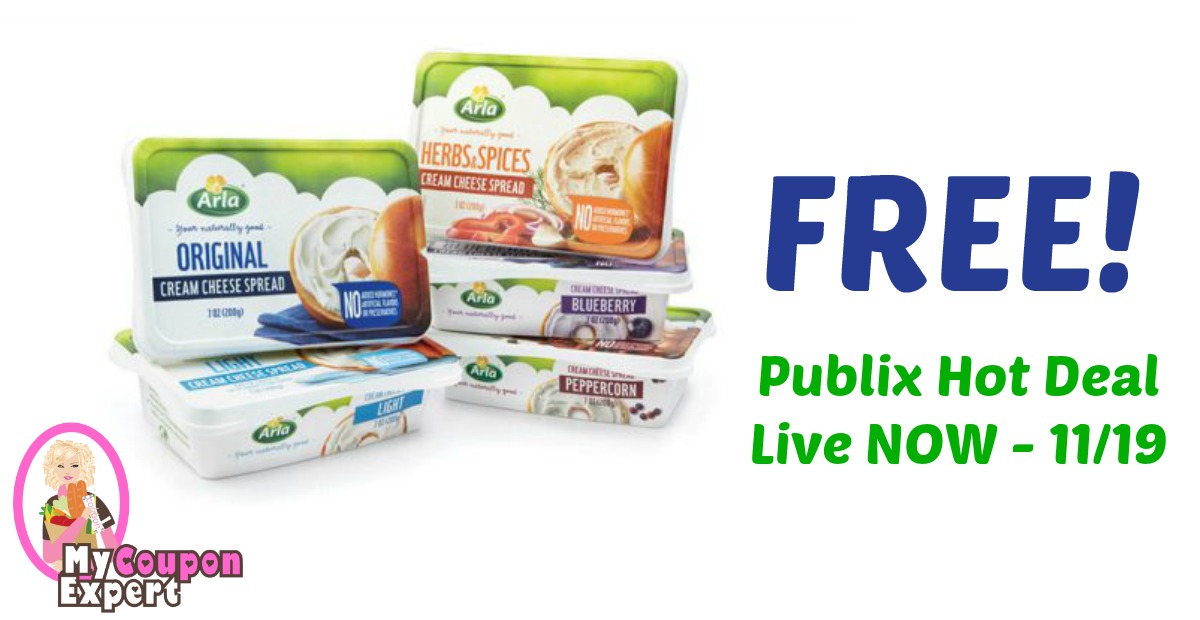 FREE Arla Cream Cheese after sale and coupons
