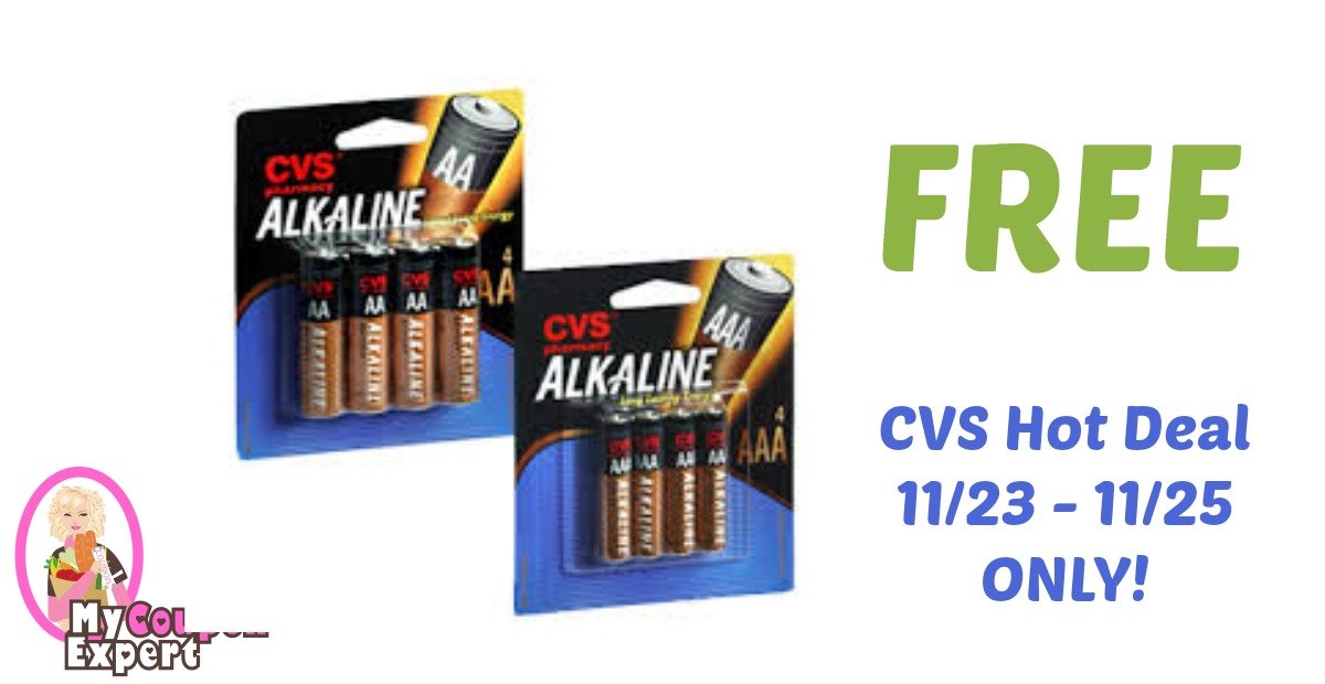 FREE CVS Alkaline Batteries after sale