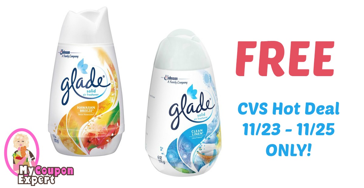 FREE Glade Solid Air Freshener after sale