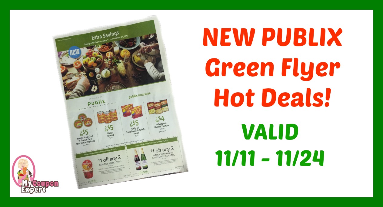 Publix GREEN Flyer HOT DEALS November 11th - 24th!!