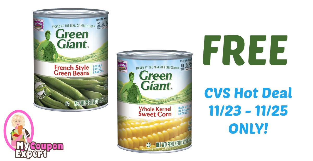 FREE Green Giant Vegetables after sale