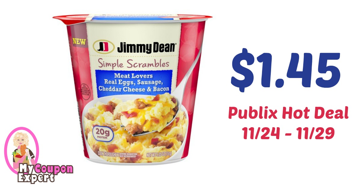 Jimmy Dean Simple Scrambles Only $1.45 each after sale and coupons