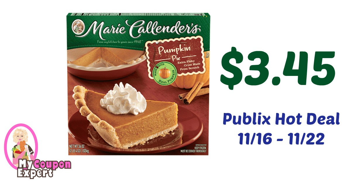 Marie Callender’s Pie Only $3.45 each after sale and coupons