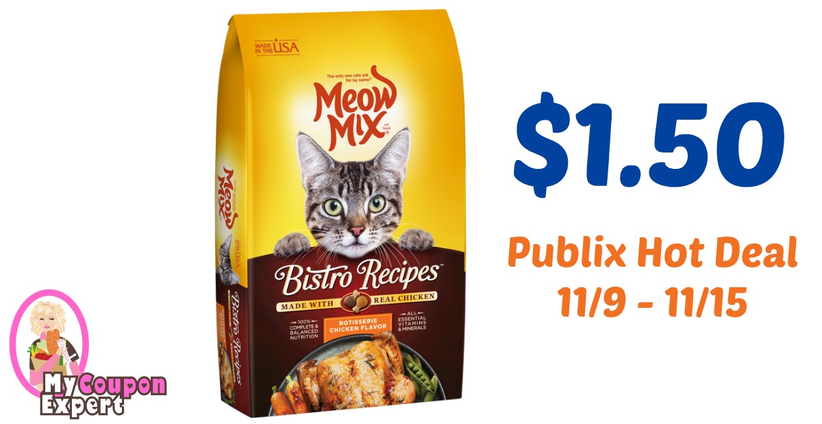 Meow Mix Cat Food Only $1.50 each after sale and coupons
