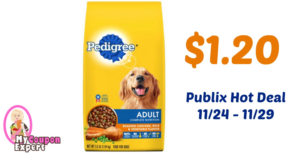 Pedigree Dog Food Only 1.20 each after sale and coupons