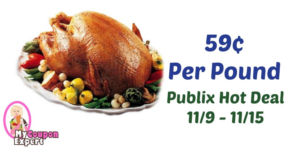 Publix Young Turkey Only 59¢ per pound after sale