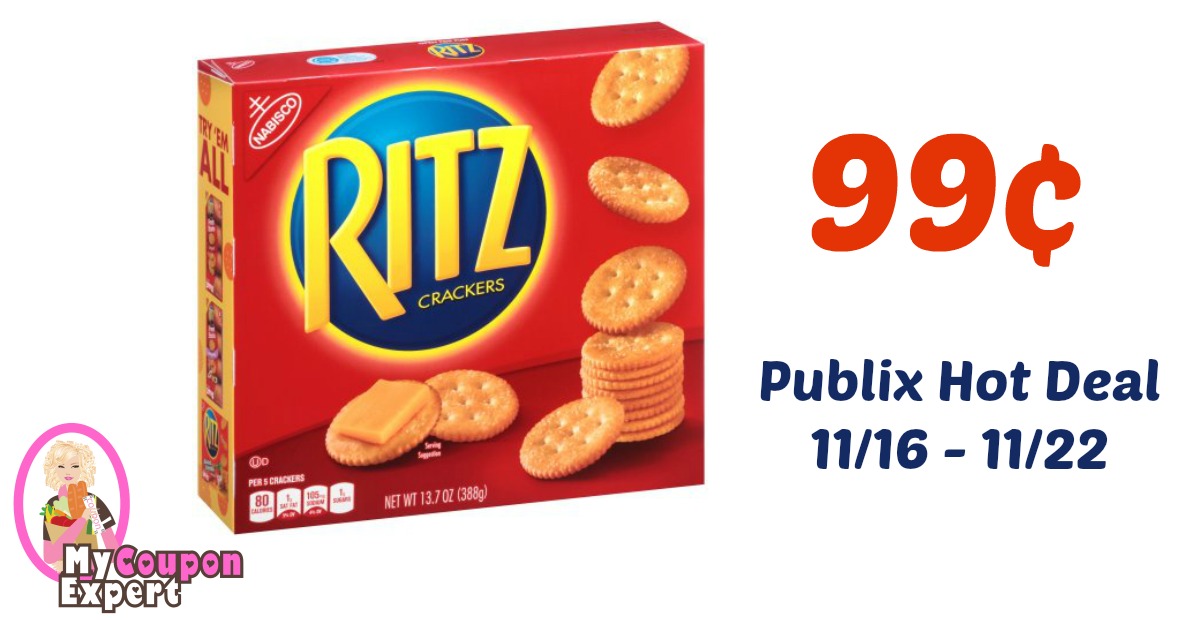 Ritz Crackers Only 99¢ each after sale and coupons