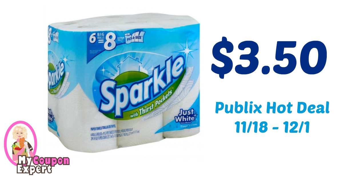 Sparkle Pick A Size Towels Only $3.50 each after sale and coupons