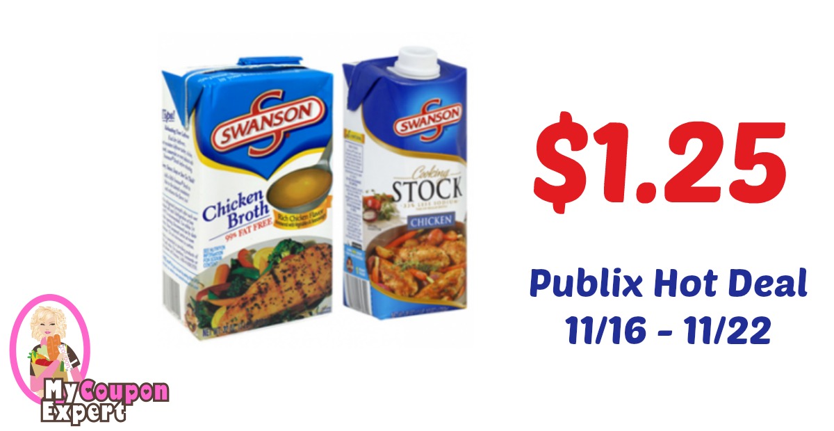 Swanson Broth or Stock Only $1.25 each after sale and coupons